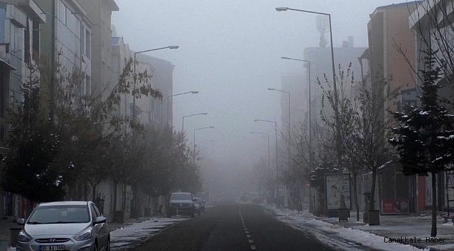 Kars&#039;ta yoğun sis