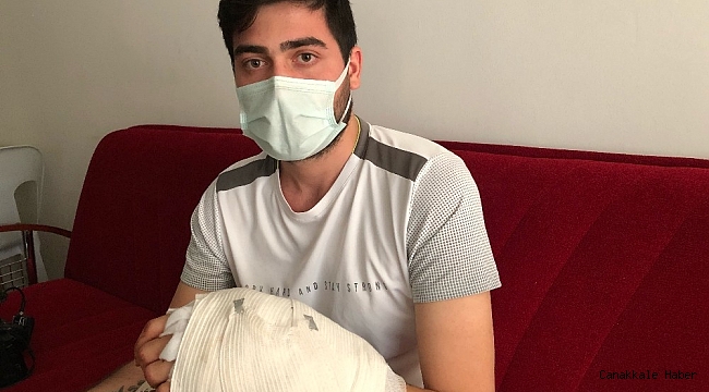 Kayınpeder dehşeti kamerada