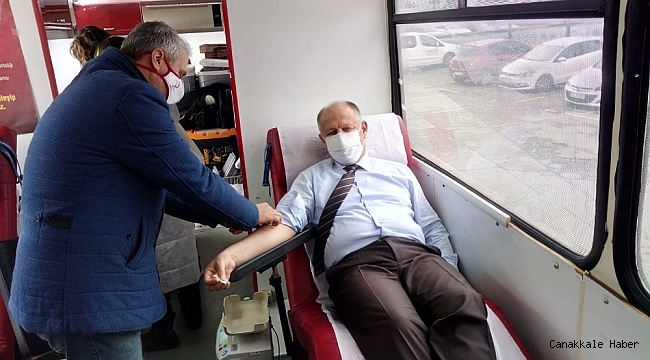 Kaymakam Çorumluoğlu kan bağışı kampanyasına destek verdi