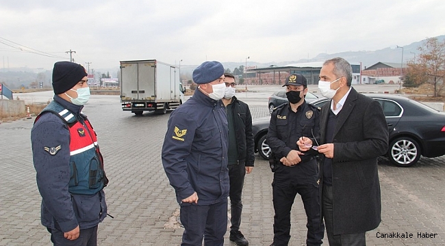 Kaymakam Deniz Pişkin, uygulama noktalarını denetledi