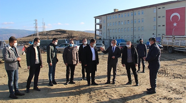 Kaymakam Deniz Pişkin&#039;den jandarma binasında inceleme