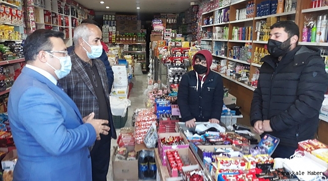 Kaymakam Dinç ve Başkan Ensari&#039;den esnaf ziyareti