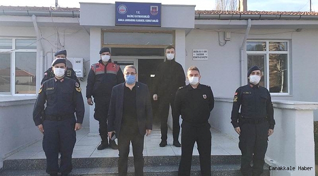 Kaymakam Sağlam, Jandarma Karakolunu ziyaret etti