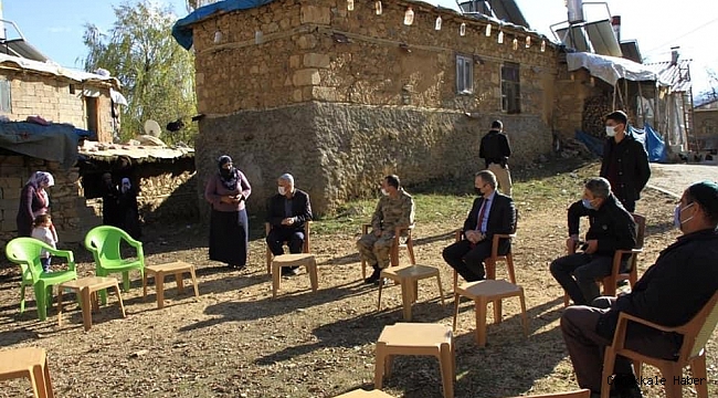 Kaymakam Yelek&#039;ten köy ziyareti