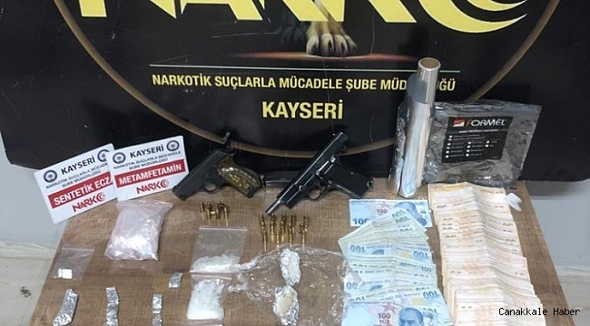 Kayseri polisinden uyuşturucu operasyonu: 4 gözaltı