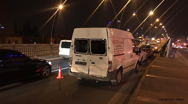 Kayseri'de 3 aracın karıştığı kazada şans eseri yaralanan olmadı