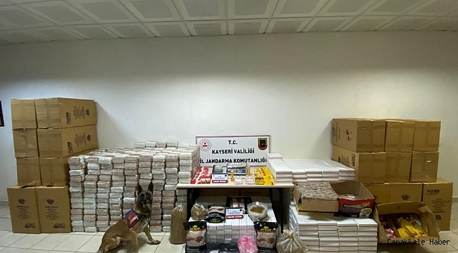 Kayseri&#039;de kaçak sigara operasyonu