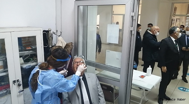 Kdz. Ereğli Belediyesi personeline Covid 19 testi yapılıyor