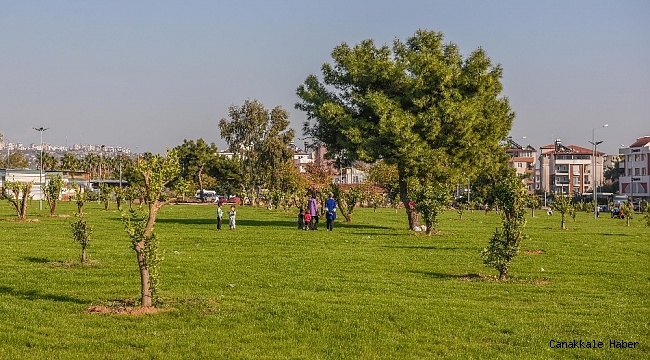 Kepez , moloz alanı yeşil bahçeye dönüştürdü
