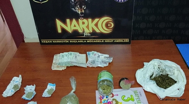 Keşan'da uyuşturucu tacirlerine operasyon: 3 tutuklama