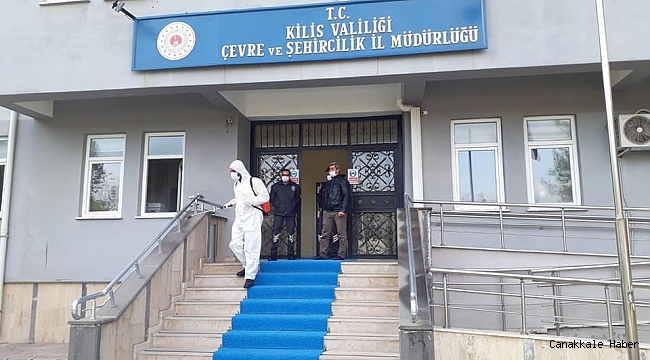 Kilis&#039;te Dezenfekte çalışmaları sürüyor