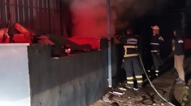 Kırklareli&#039;de markette yangın