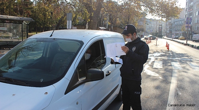 Kırklareli&#039;nde sokağa çıkma yasağına uymayan 4 kişiye ceza yazıldı