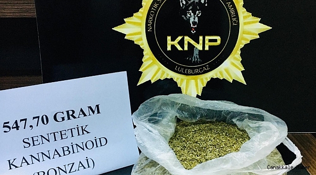 Kırklareli&#039;nde uyuşturucu operasyonu