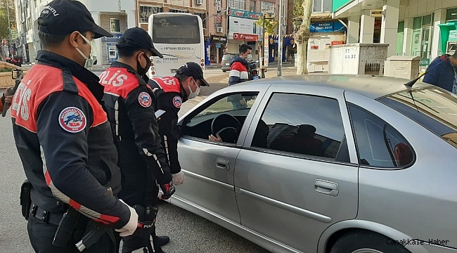 Kısıtlama kapsamında denetimler gün boyu sürdü