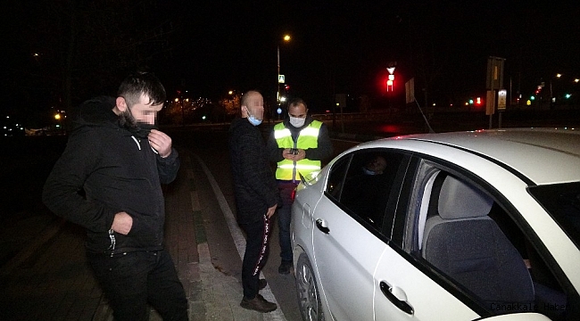 Kısıtlamada alkollü yakalandı, izin belgesi iptal edildi