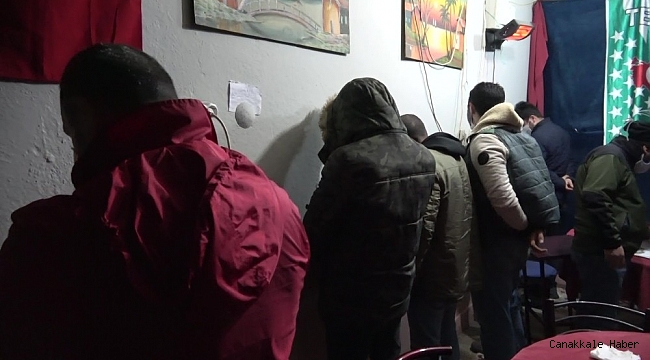 Kısıtlamada Pitbull korumalı kumarhaneye baskın kamerada