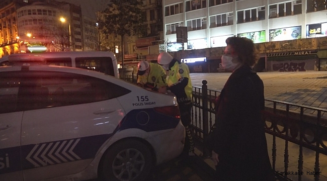 Kısıtlamada sokağa çıkan kadından ilginç savunma: Uyumuş kalmışım