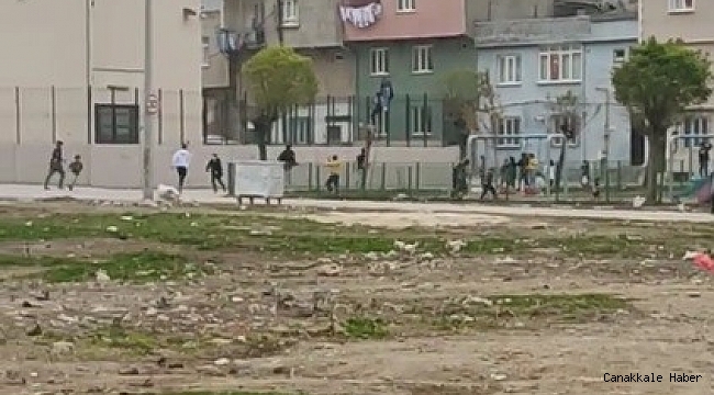 Kısıtlamada top oynayan çocuklara polis baskını