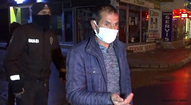 Kısıtlamaya uymayan yaralı ve alkollü şahsa 3 bin 150 lira ceza kesildi