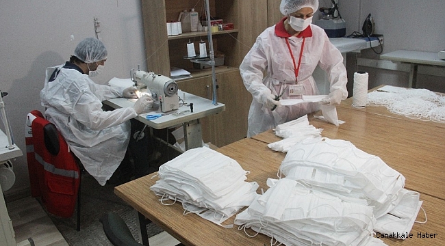 Kızılay 2 milyon maske üretti