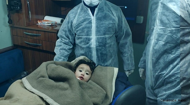 KKTC'de denizin içinde donmak üzere olan 1 yaşındaki göçmen bebek kurtarıldı