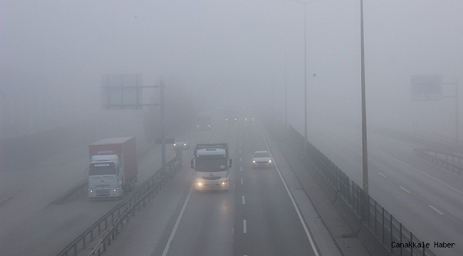 Kocaeli&#039;de yoğun sis etkili oluyor