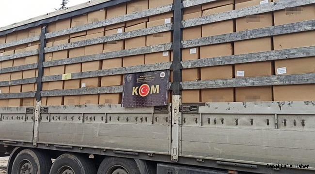 Konya&#039;da 9 ton 230 kilogram kaçak tütün ele geçirildi