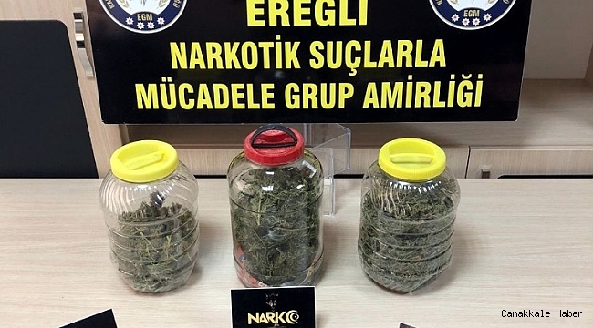 Konya&#039;da uyuşturucu operasyonunda 3 tutuklama