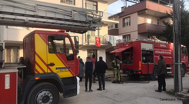 Korkutan yangın, bir kişi dumandan zehirlendi