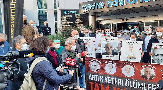 Korona virüsten hayatını kaybeden doktorlar anıldı