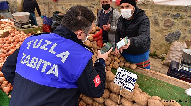 Korona virüsü yenen vatandaş pazara çıktı, denetimlerden memnun kaldı