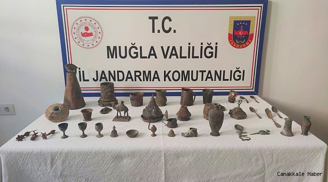 Köyceğiz&#039;de tarihi eser operasyonu