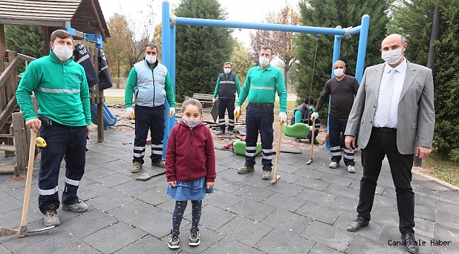 Küçük çocuğun isteğini Başkan Atay yerine getirdi