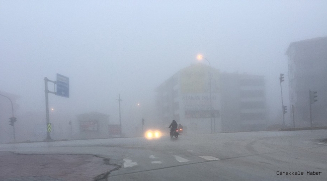 Kulu&#039;da trafiğe sis engeli