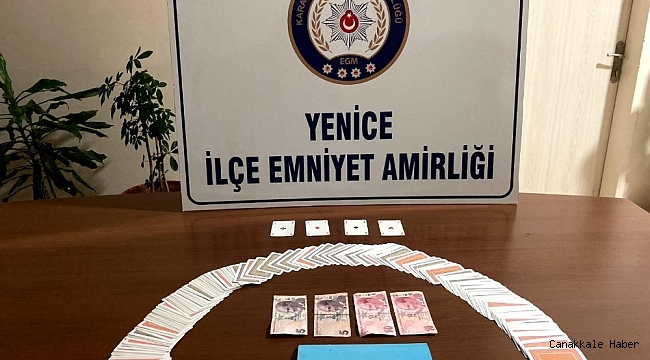 Kumar oynarken suçüstü yakalanan 14 kişiye 44 bin 100 TL ceza kesildi