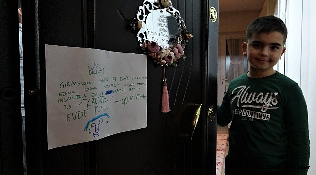 Kurallara uymayanlara inat 8 yaşındaki çocuktan anlamlı mesaj