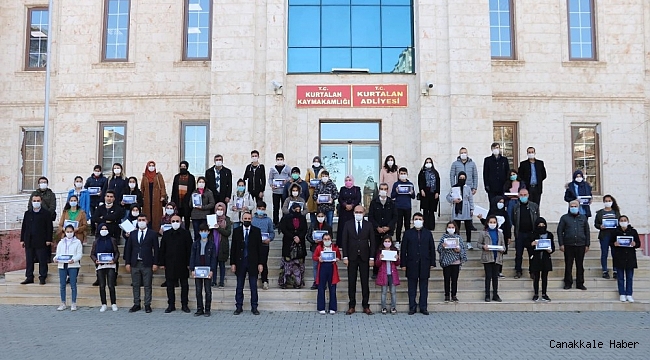 Kurtalan'da öğrencilere tablet desteği