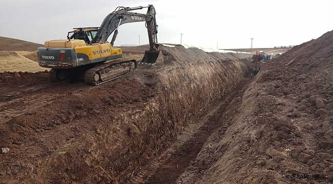 Kuruçay Barajı sulaması inşaatında çalışmalar devam ediyor