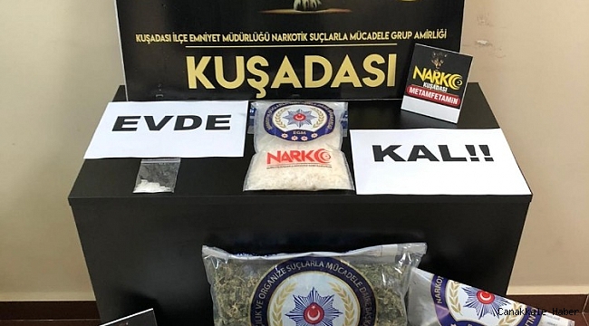 Kuşadası'nda silahlı uyuşturucu çetesine operasyon: 2 gözaltı