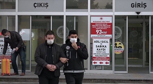 Kuşadası&#039;nda yakalanan uyuşturucu satıcısı tutuklandı