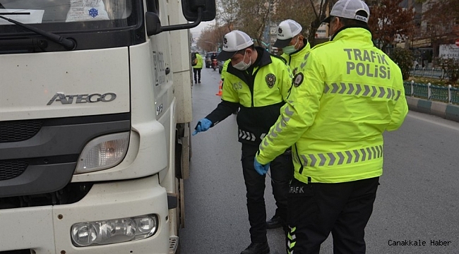 Kütahya&#039;da &#039;Kış lastiği&#039; denetimi