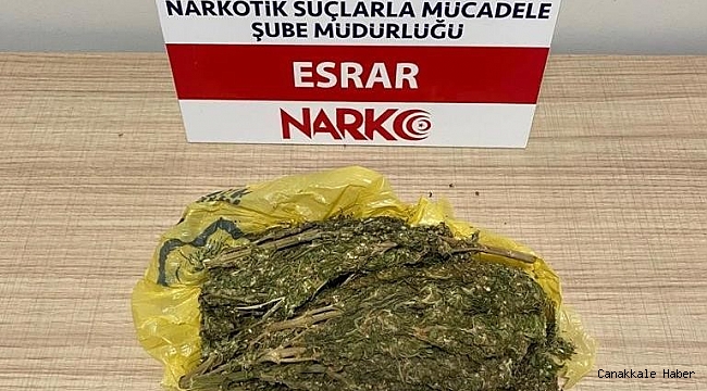 Kütahya'da 500 gram esrar ele geçirildi