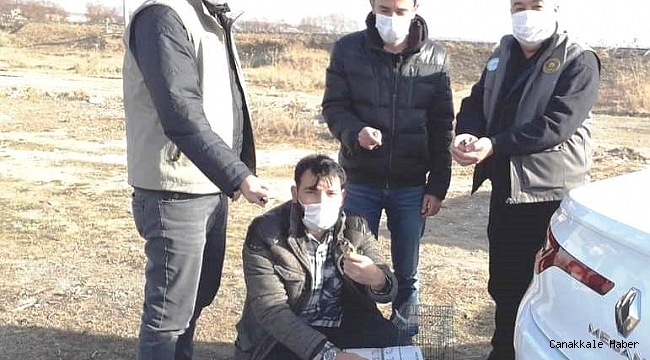 Kütahya&#039;da saka kuşu avlayan 2 kişiye 12 bin 310 TL para cezası