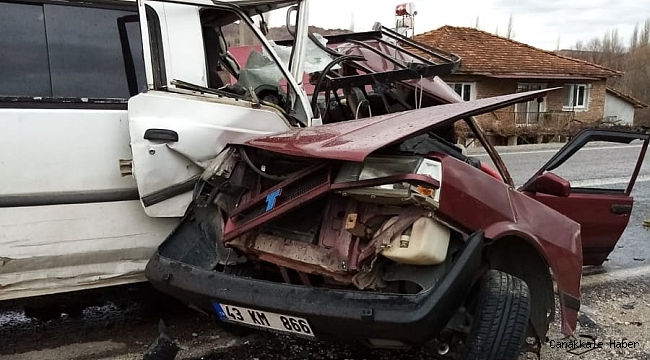 Kütahya'da trafik kazası: 2 ölü, 1 yaralı