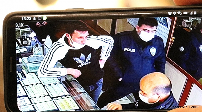 Kuyumcuya sahte altın satmak isterken yakalandı