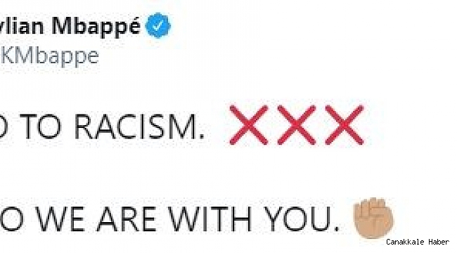 Kylian Mbappe'den Webo'ya destek