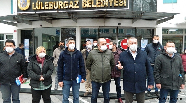 Lüleburgaz Belediyesi işçileri eylem kararı aldı