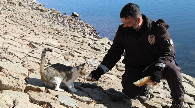 Mahalle bekçisinden yürekleri ısıtan görüntü