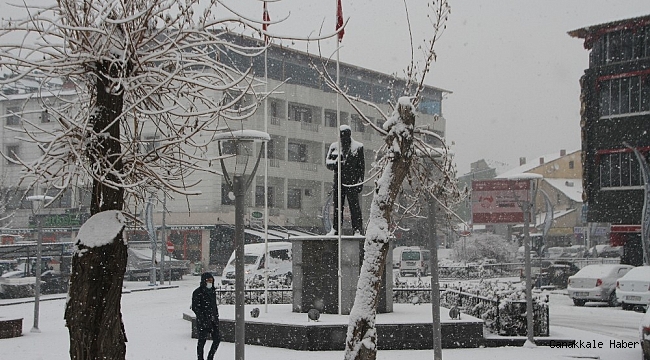 Malazgirt&#039;te kar yağışı